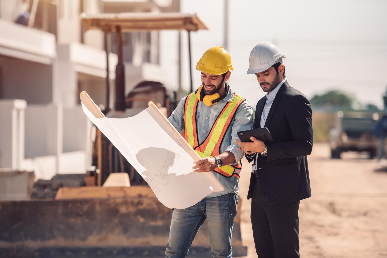 TFC Infra engineers reviewing site plans